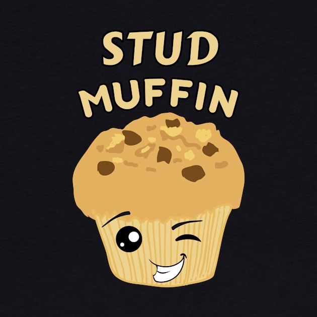 Kawaii Stud Muffin Pun by Caregiverology